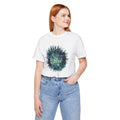 Dandelion Burst Tee — Artistic Blue Green Floral Graphic T-Shirt