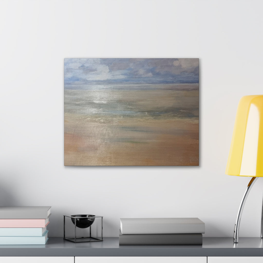 Coastal Serenity Canvas Print | Soft Seascape Wall Art | Beach Home Décor