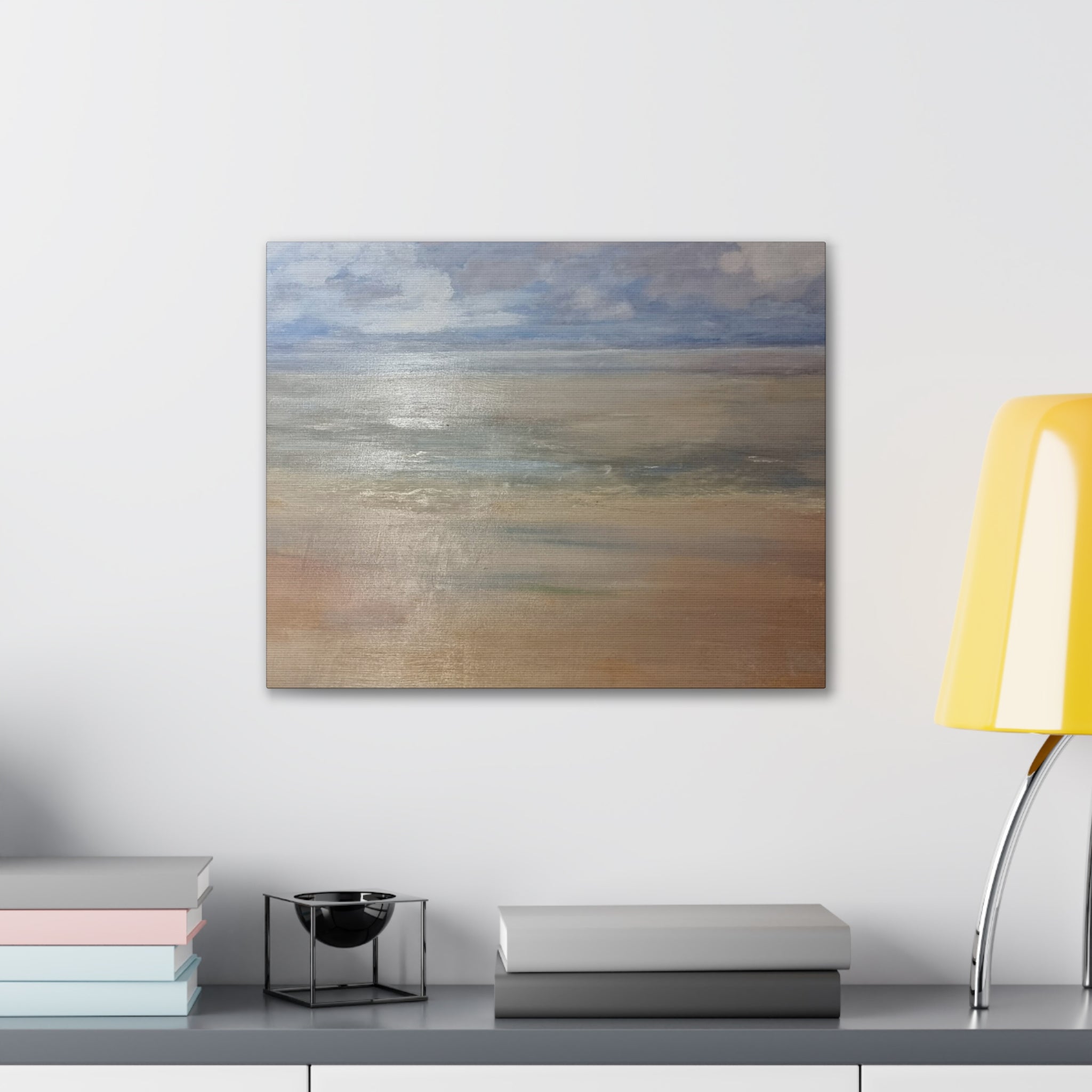 Coastal Serenity Canvas Print | Soft Seascape Wall Art | Beach Home Décor