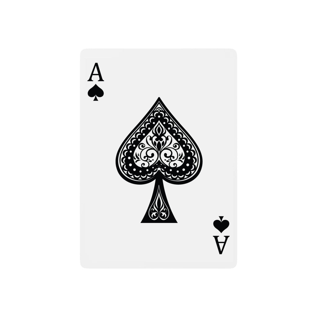 Artistic Poker Playing Cards — Colorful Character Backs with Classic Ace of Spades