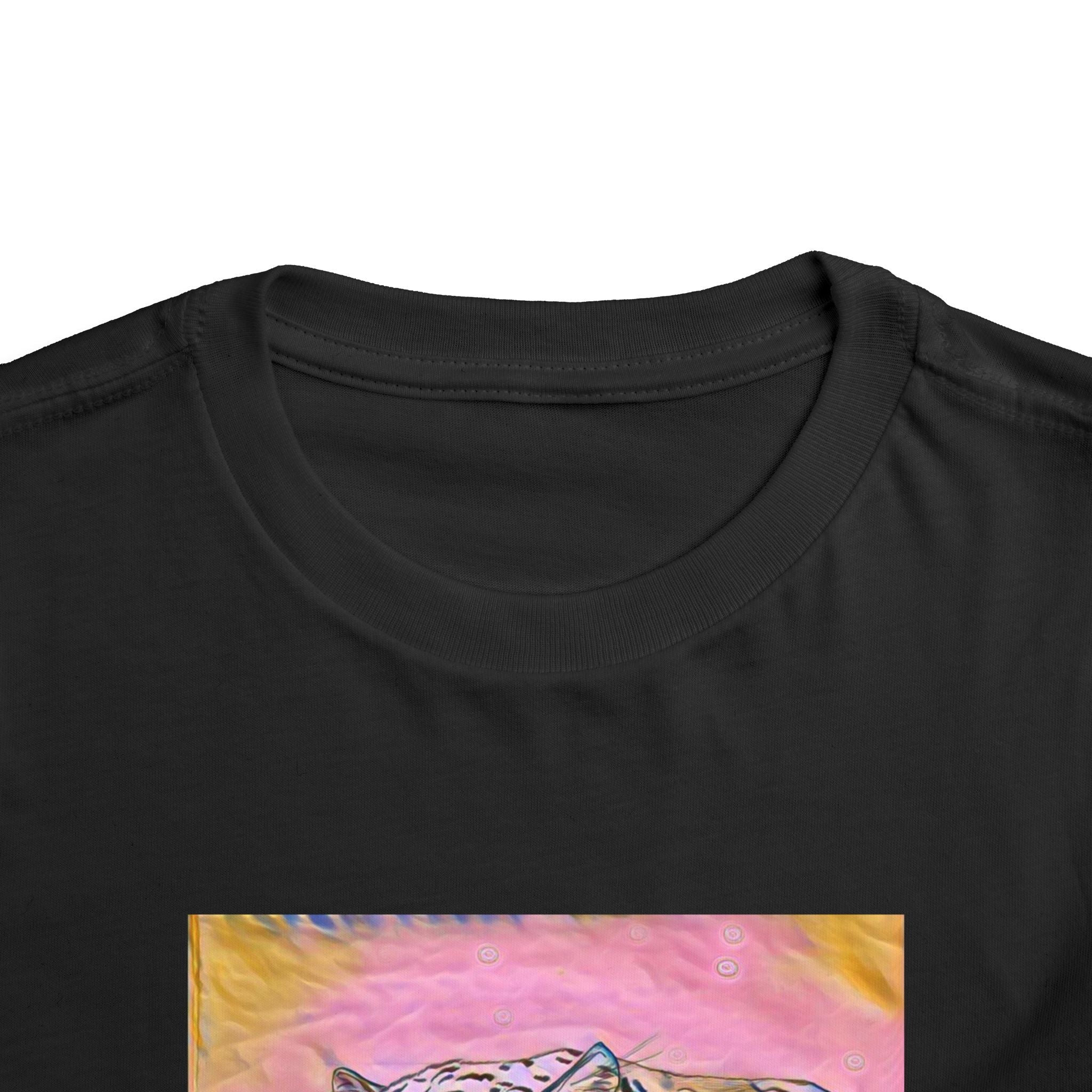 Leopard Portrait in pink Kids T-Shirt