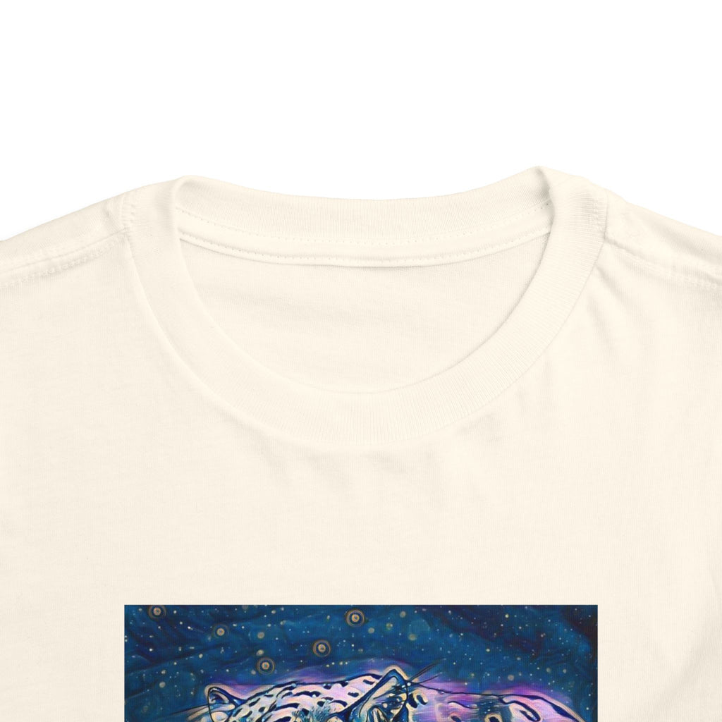 Galaxy Leopard Toddler Tee — Cosmic Animal Print Kids Shirt