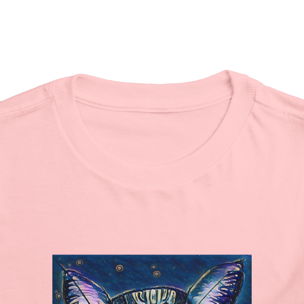 Toddler Tee — Mystical Galaxy Cat Graphic Shirt