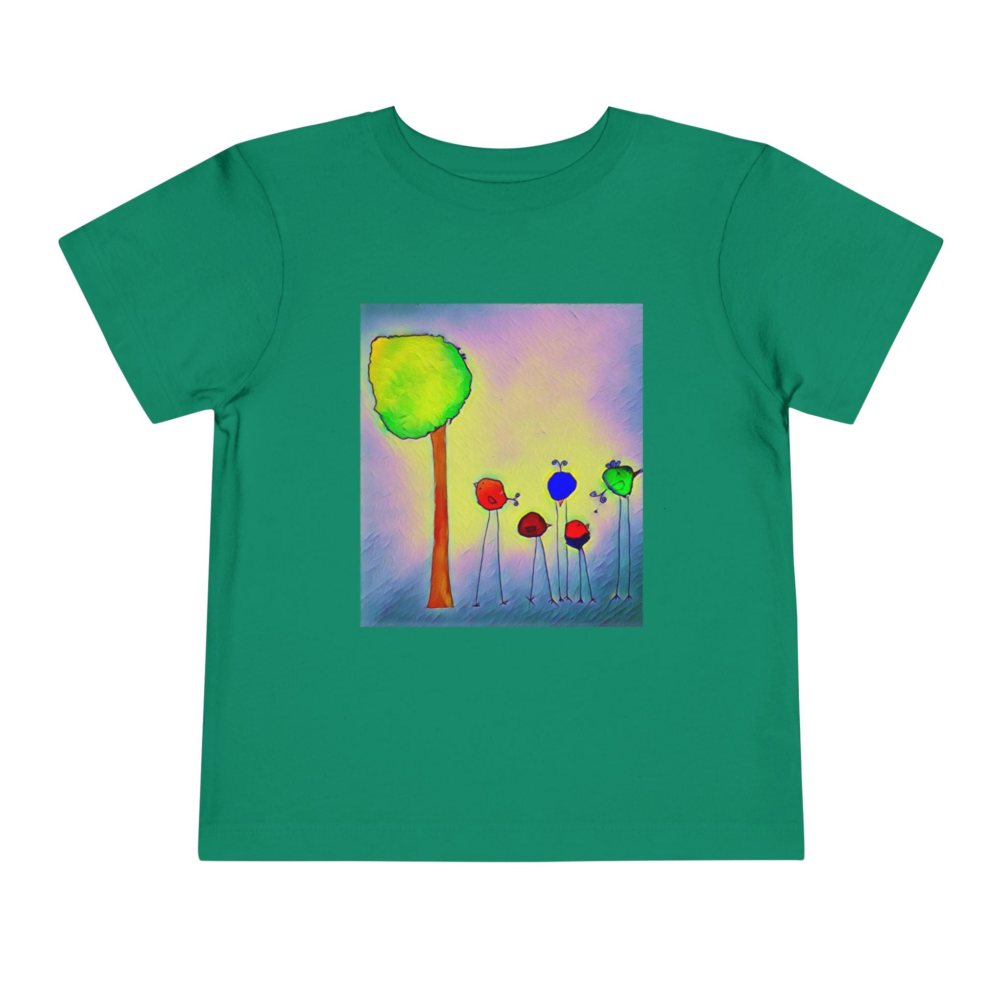 Colorful Watercolor Tree & birds