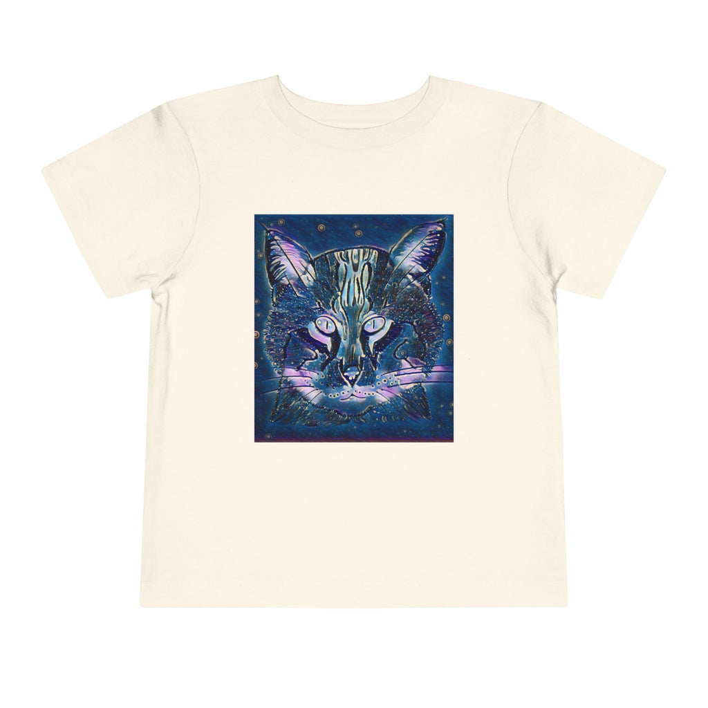 Toddler Tee — Mystical Galaxy Cat Graphic Shirt