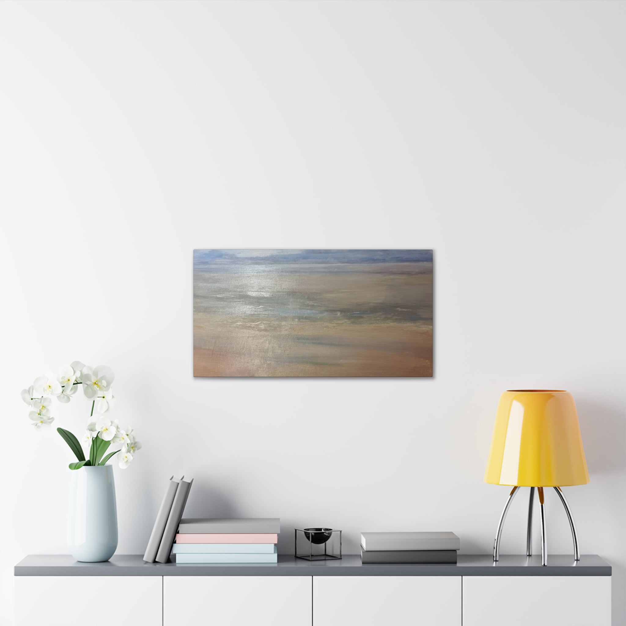 Coastal Serenity Canvas Print | Soft Seascape Wall Art | Beach Home Décor
