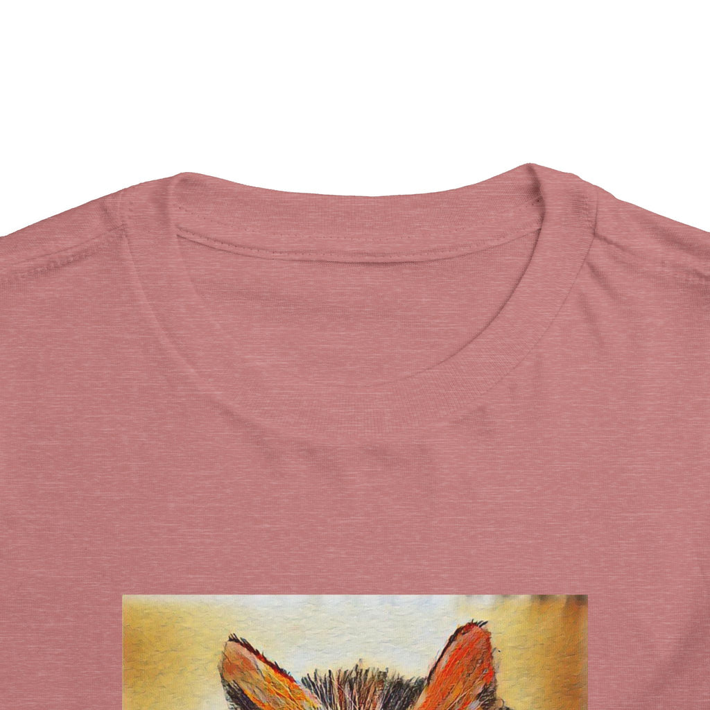 Adorable Watercolor Kitten Toddler Tee