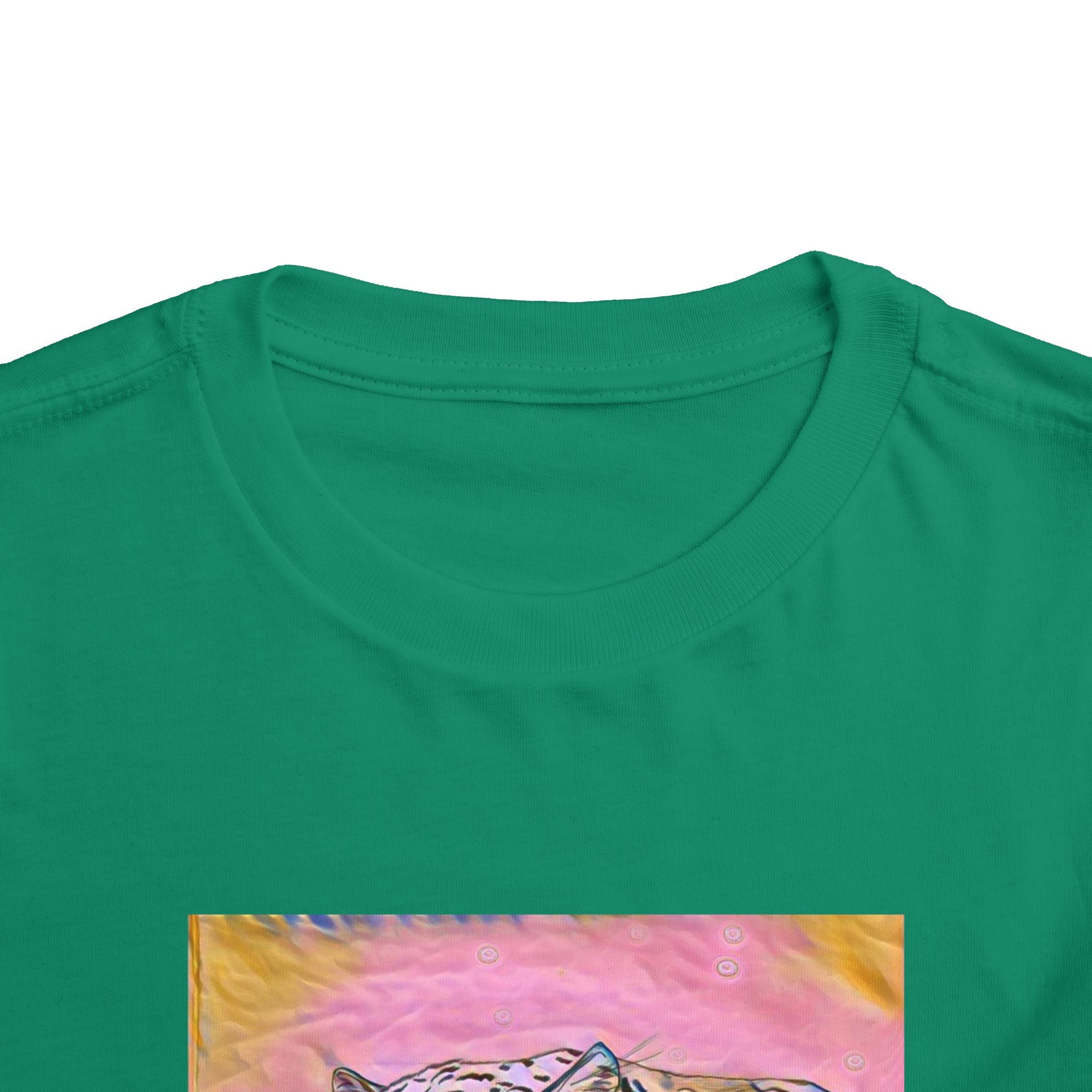 Leopard Portrait in pink Kids T-Shirt