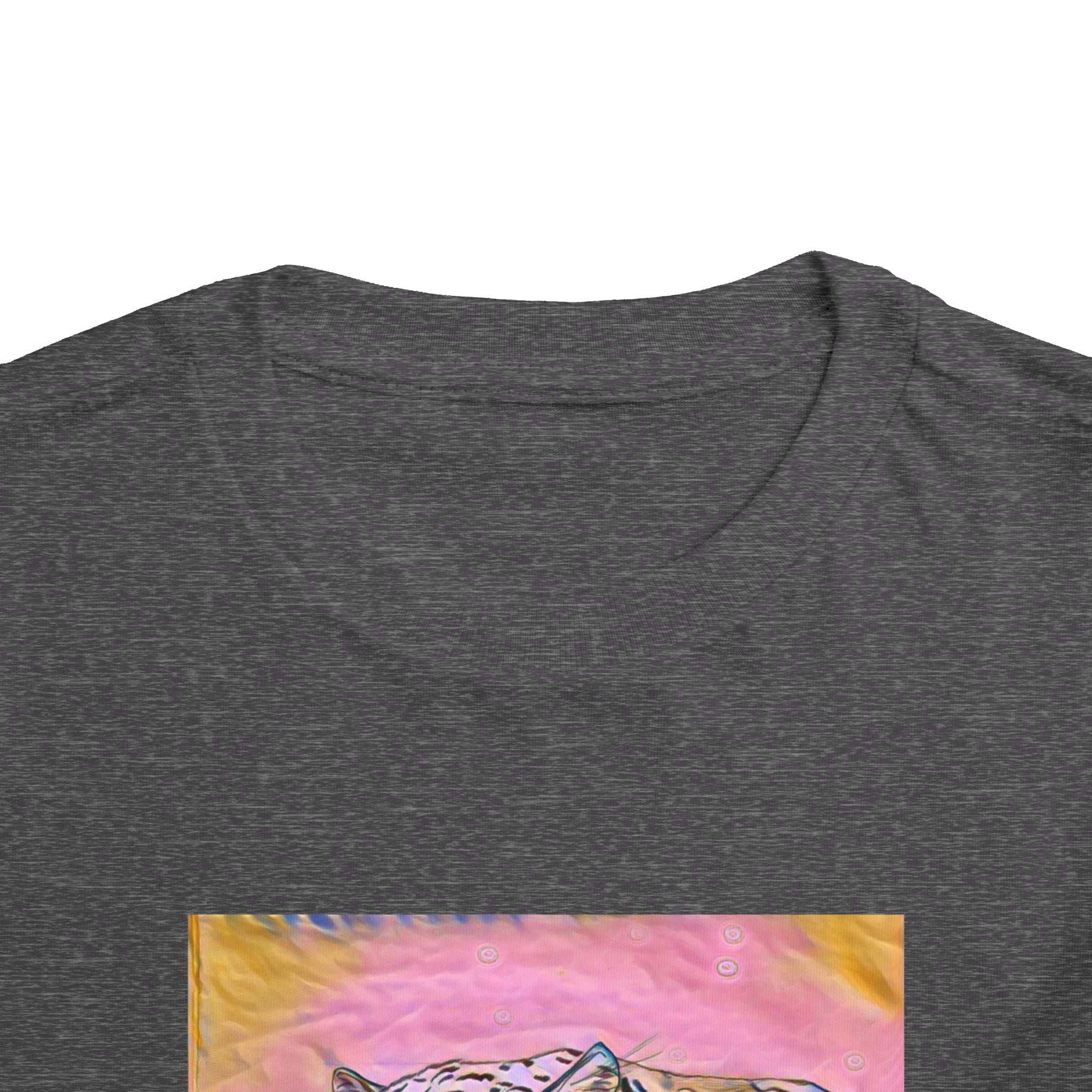 Leopard Portrait in pink Kids T-Shirt