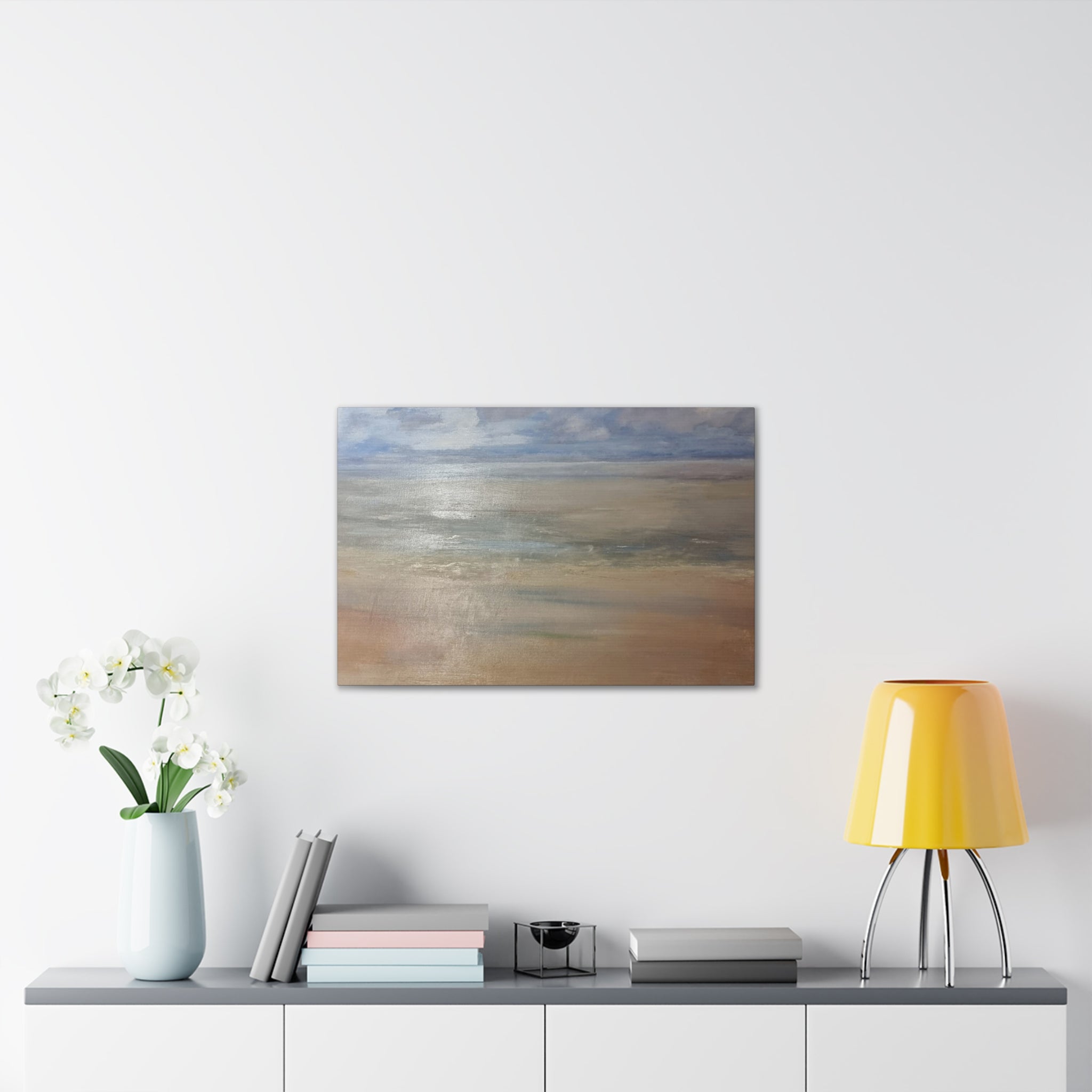 Coastal Serenity Canvas Print | Soft Seascape Wall Art | Beach Home Décor