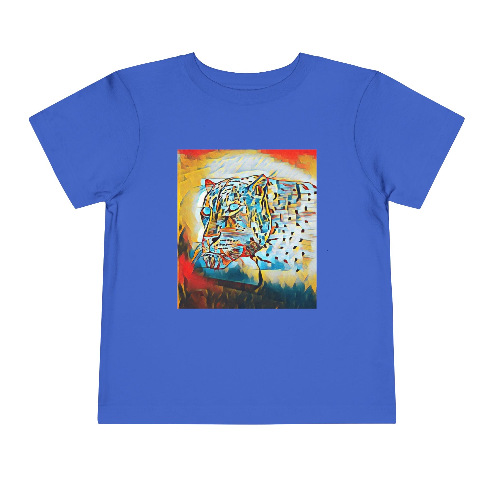 Abstract Leopard Toddler Tee — Colorful Wildlife Art Shirt