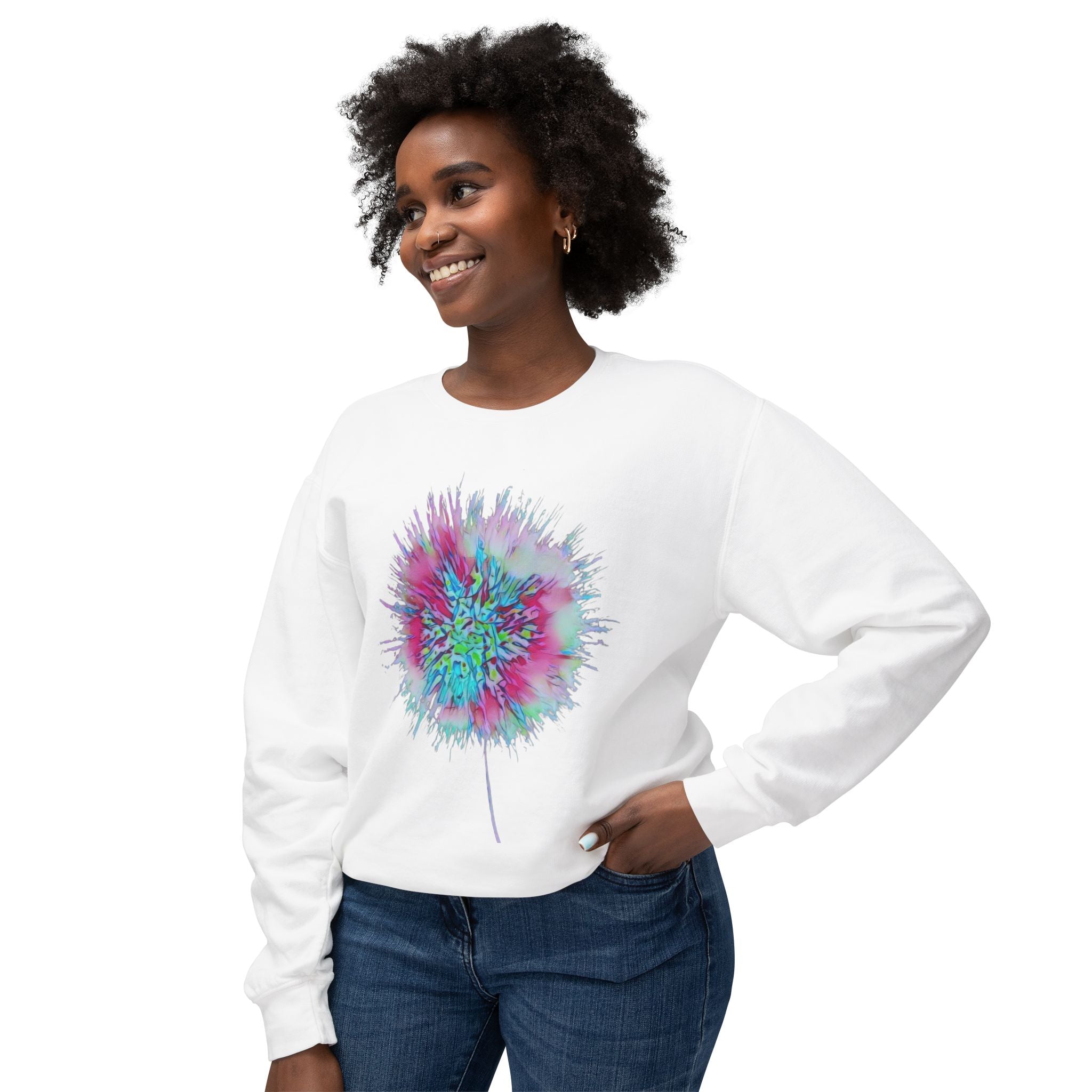 Colorburst Dandelion Crewneck Sweatshirt