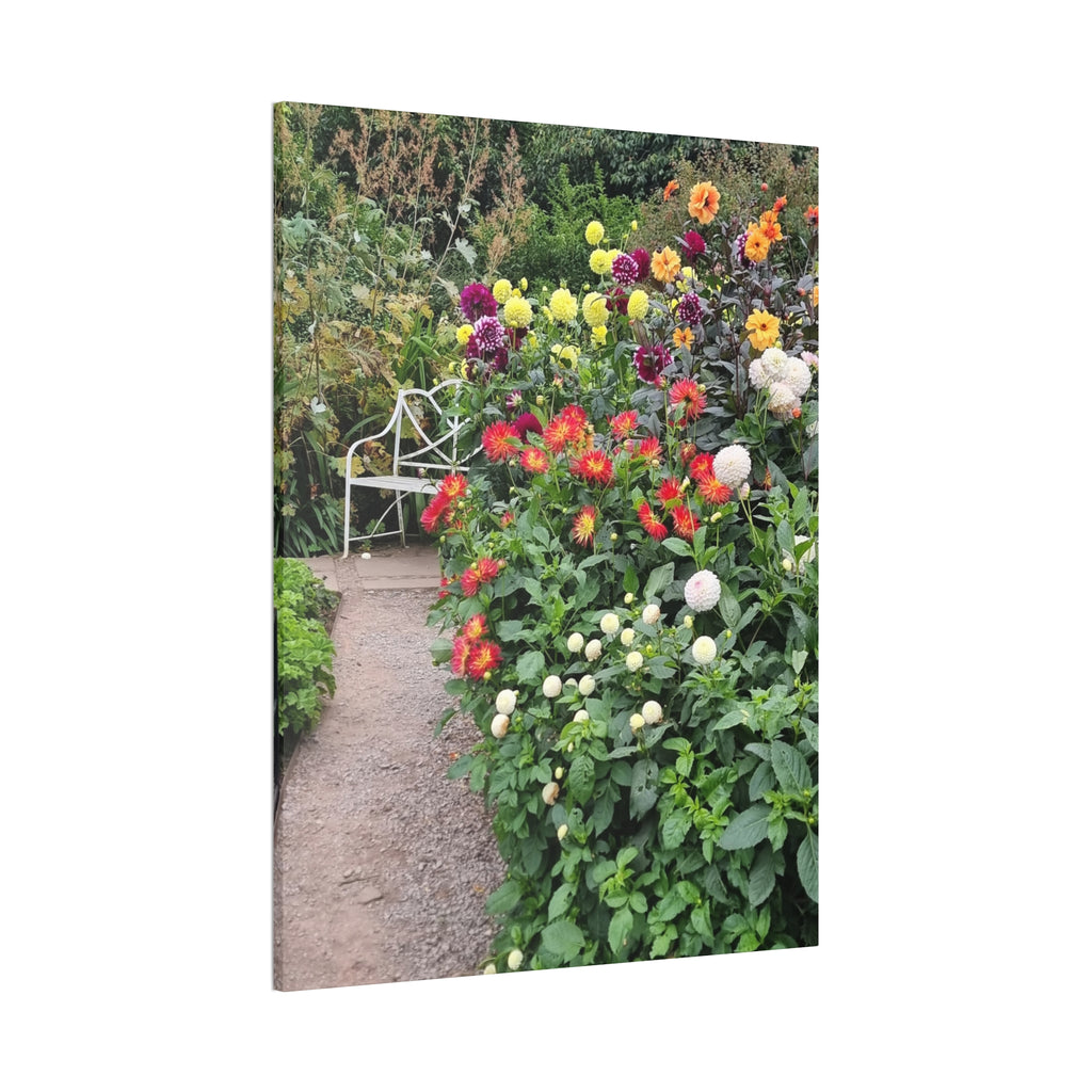 Floral Garden Path Canvas Print — Stretched Wall Art
