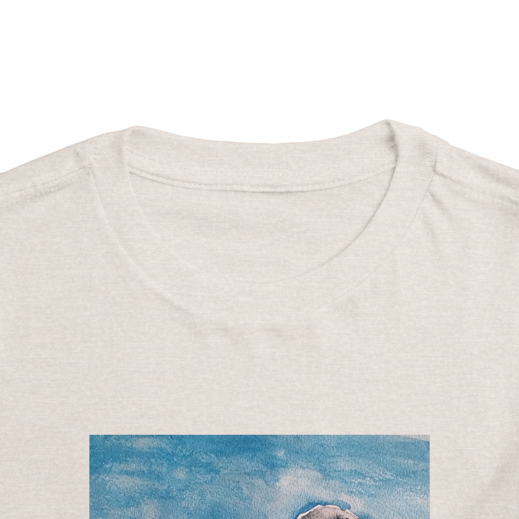 Zebra Finch Watercolor Toddler Tee