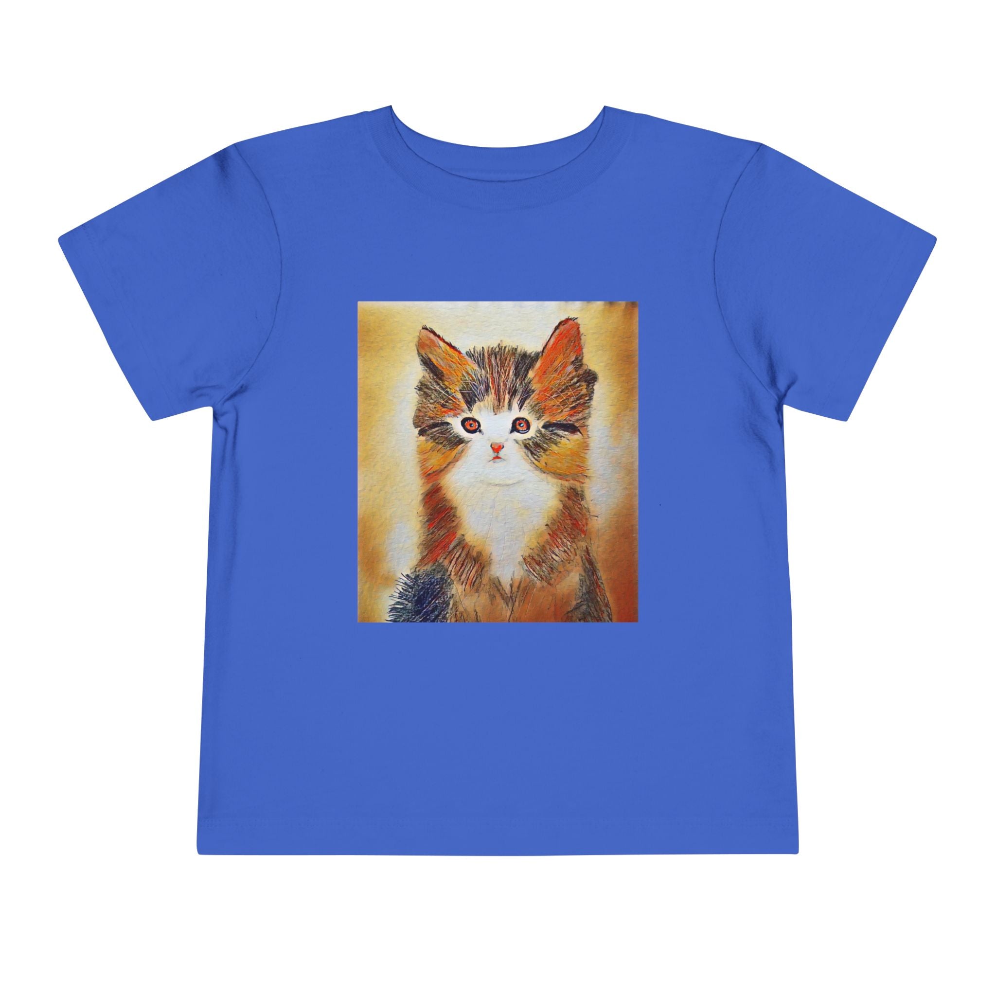Adorable Watercolor Kitten Toddler Tee