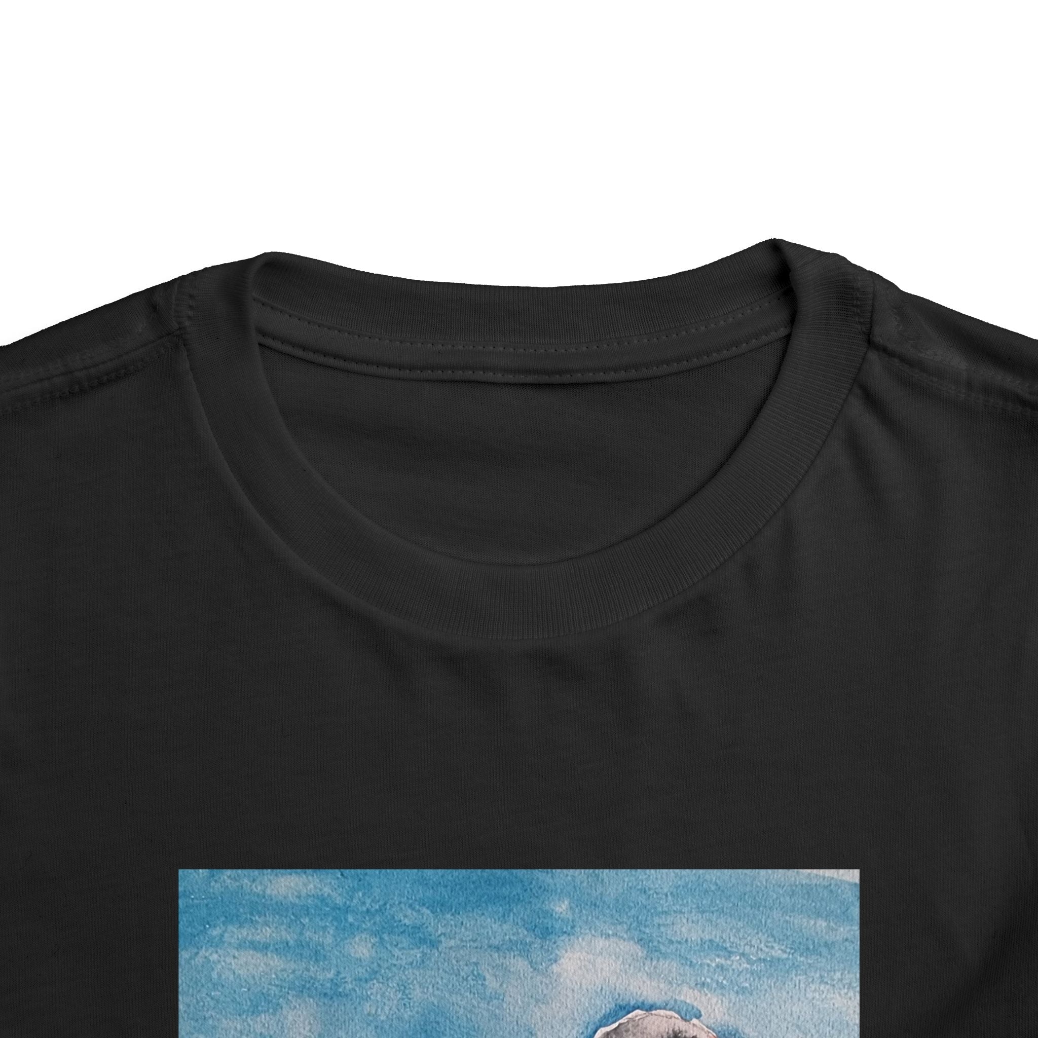 Zebra Finch Watercolor Toddler Tee