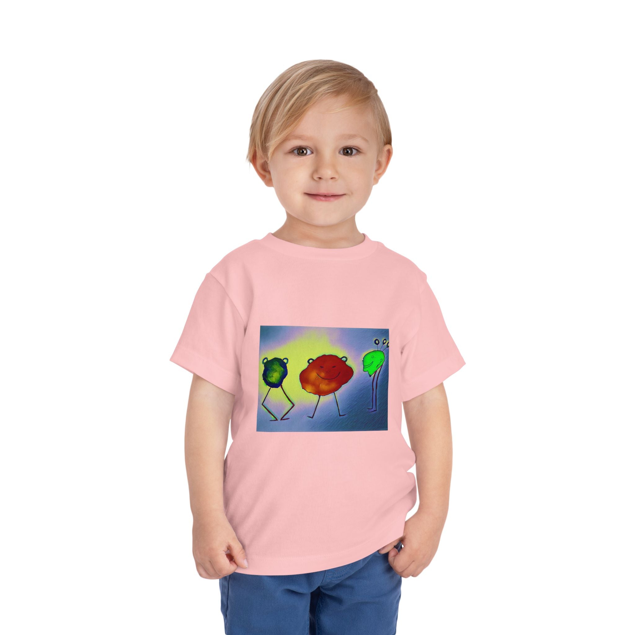 Colorful Dancing Fruit Characters Kids Shirt