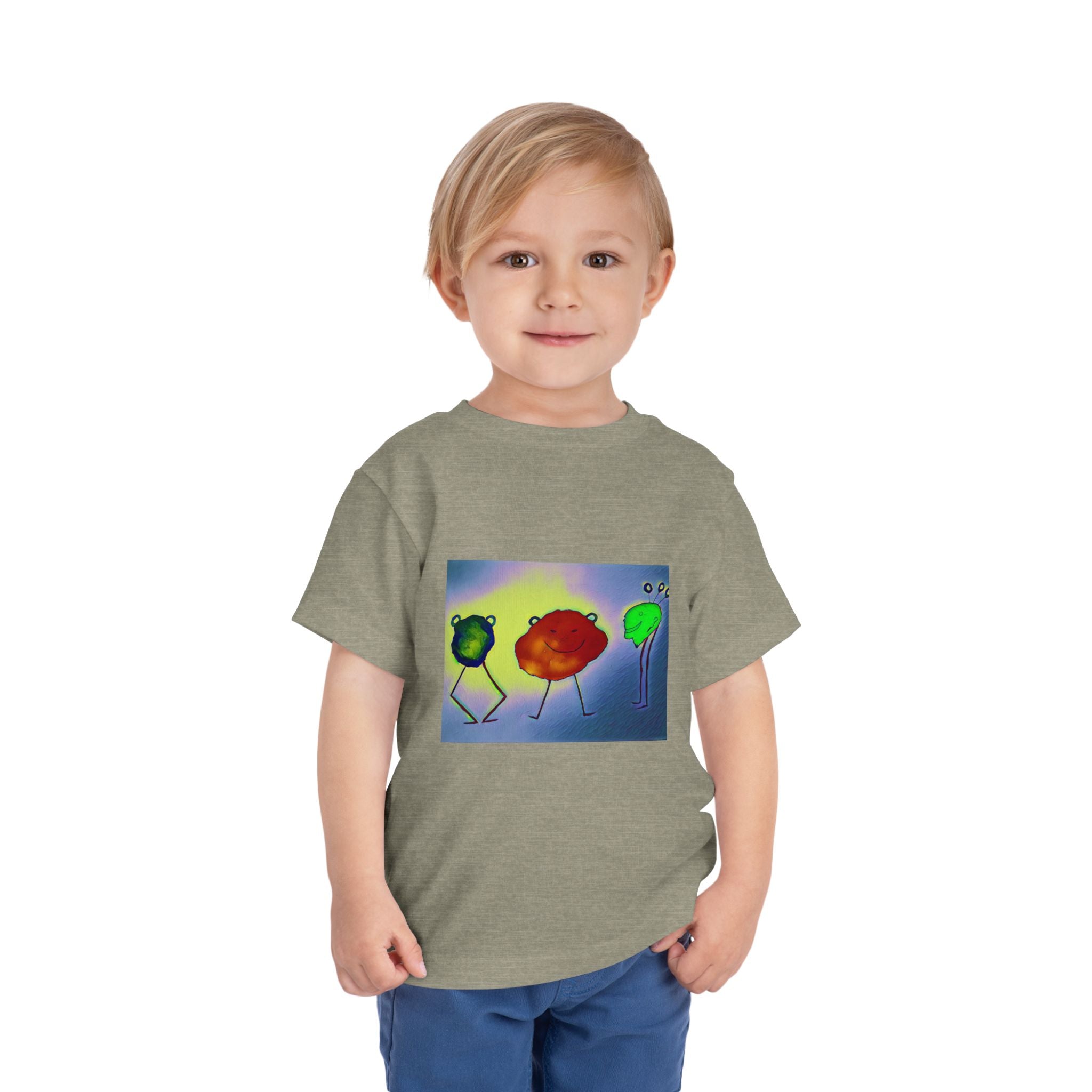 Colorful Dancing Fruit Characters Kids Shirt