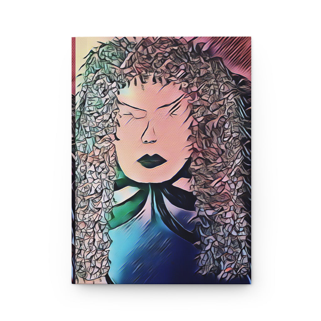 Hardcover Journal — Dreamy Botanical Portrait Notebook