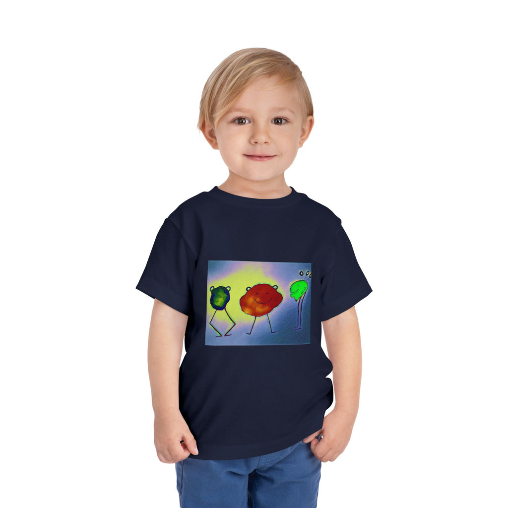 Colorful Dancing Fruit Characters Kids Shirt