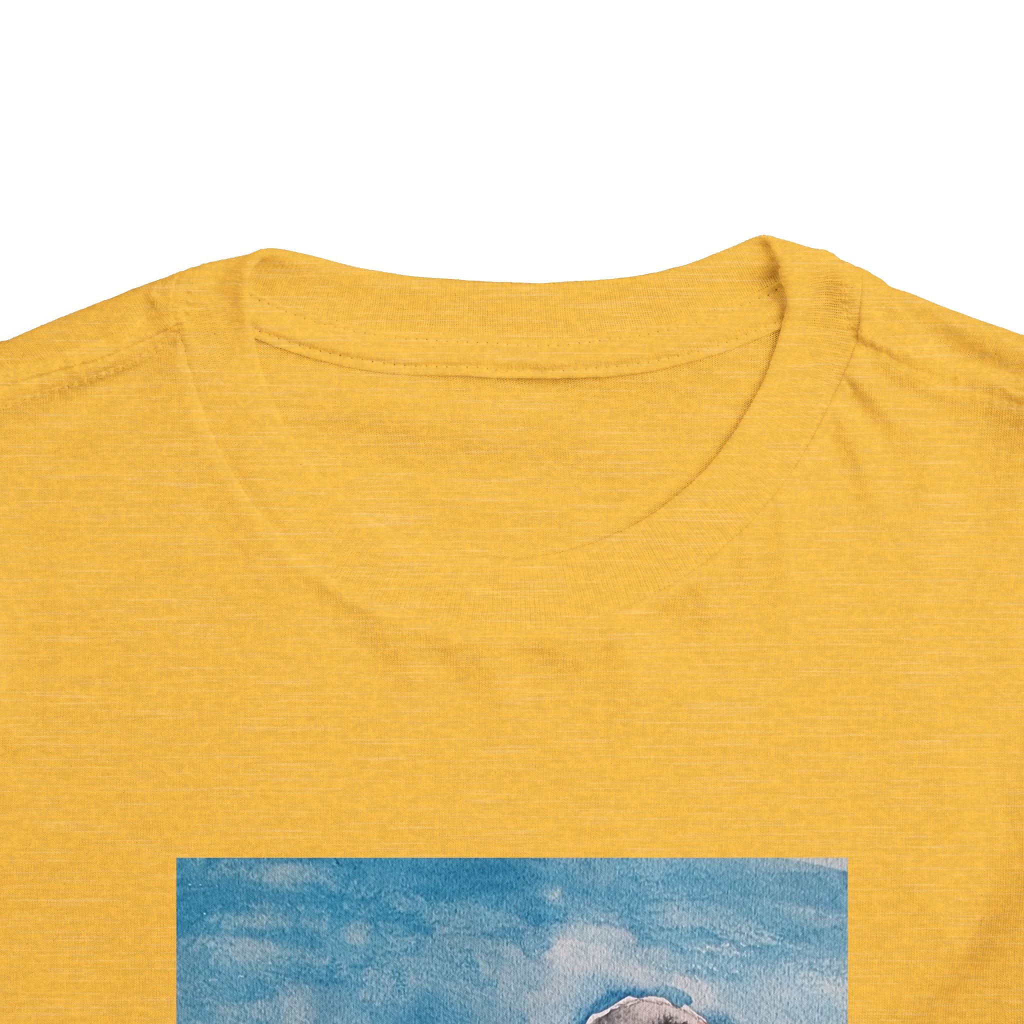 Zebra Finch Watercolor Toddler Tee