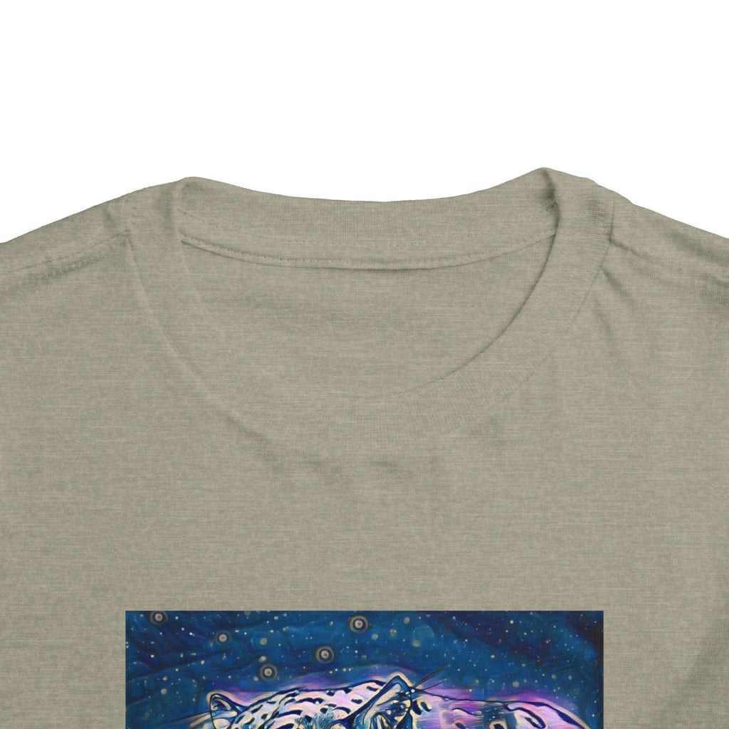 Galaxy Leopard Toddler Tee — Cosmic Animal Print Kids Shirt