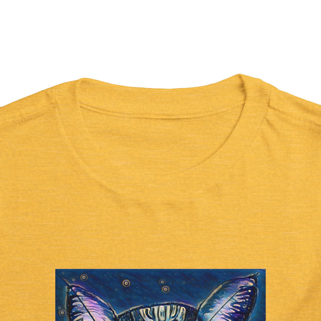 Toddler Tee — Mystical Galaxy Cat Graphic Shirt