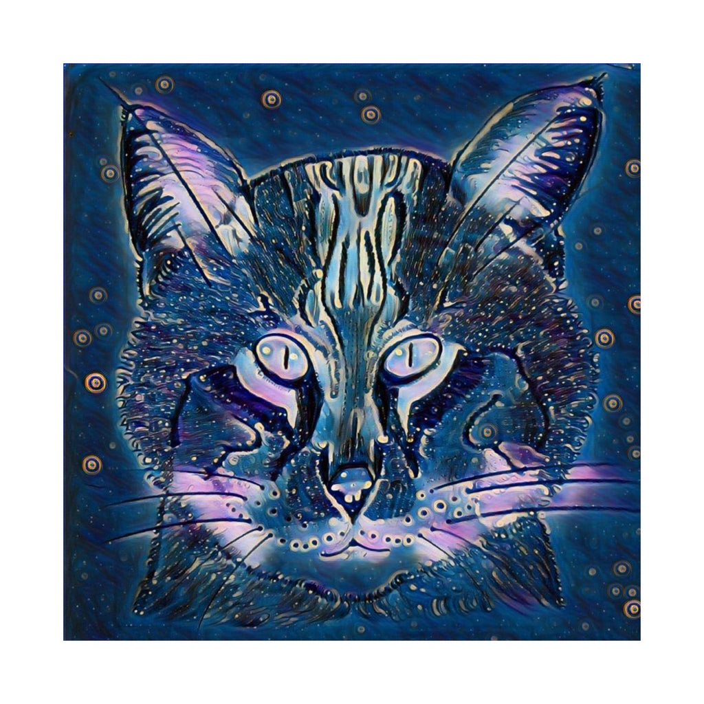 Mystic Galaxy Cat Matte Poster