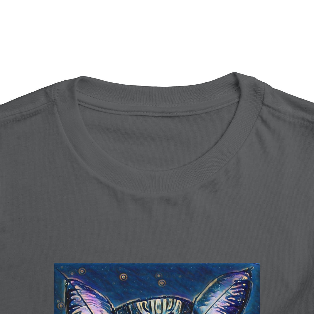Toddler Tee — Mystical Galaxy Cat Graphic Shirt