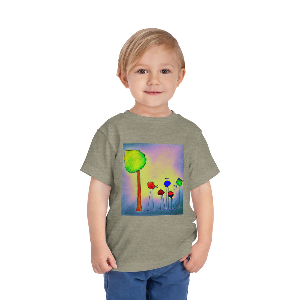 Colorful Watercolor Tree & birds