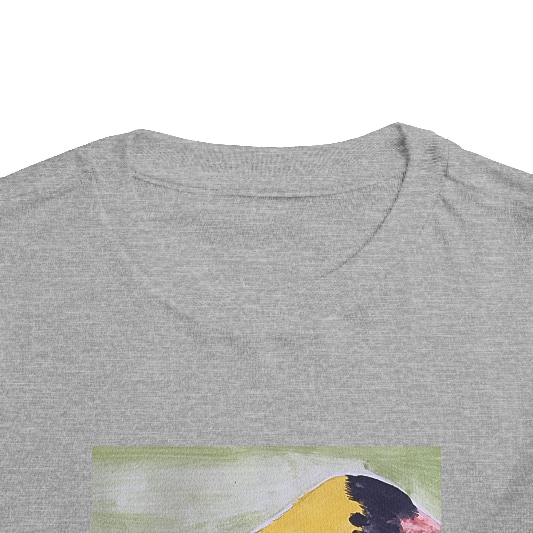 Yellow Goldfinch on Cherry Blossom Branch | Kids Spring Bird Shirt