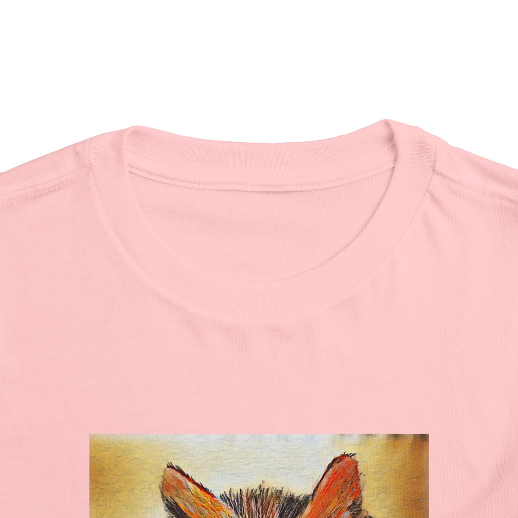Adorable Watercolor Kitten Toddler Tee