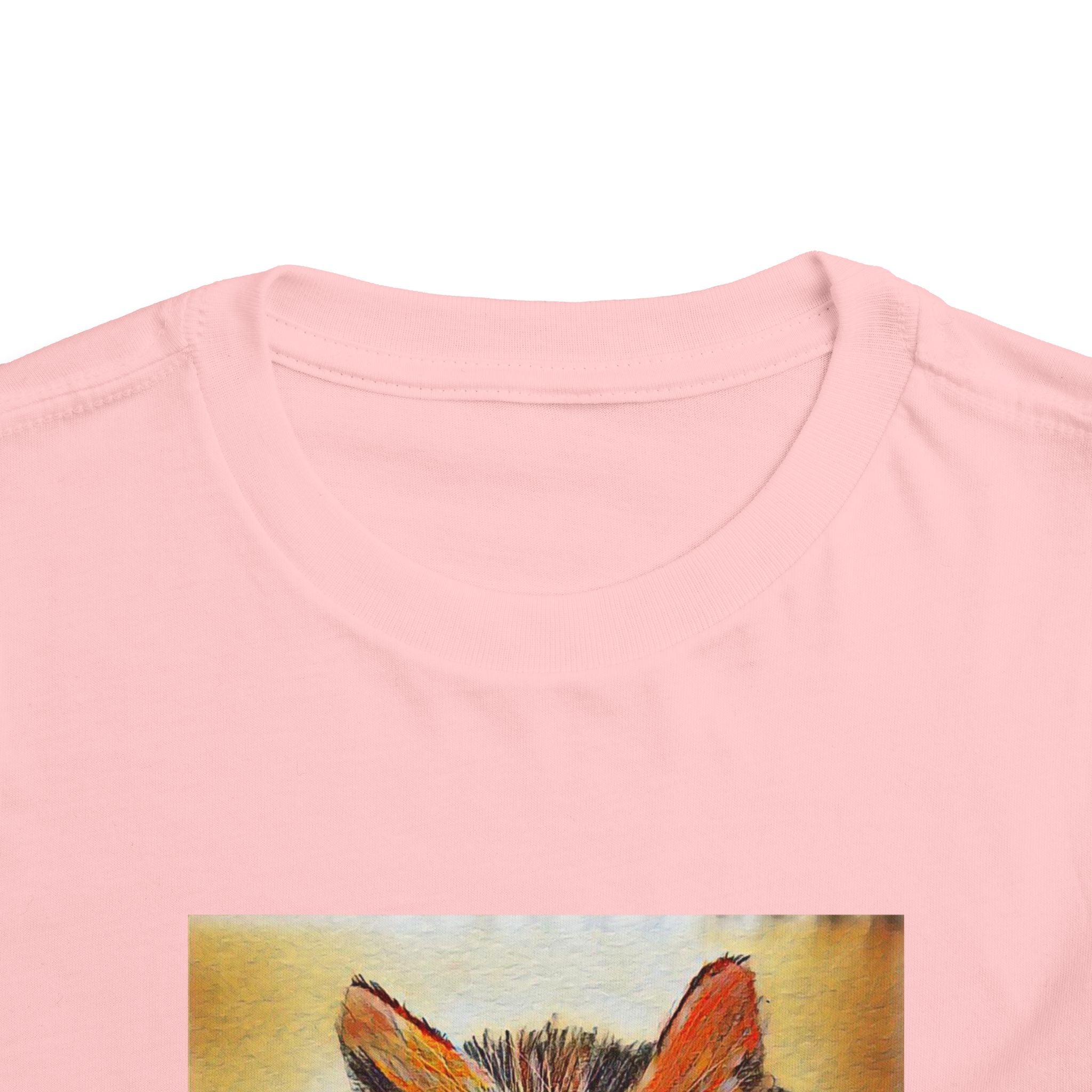 Adorable Watercolor Kitten Toddler Tee