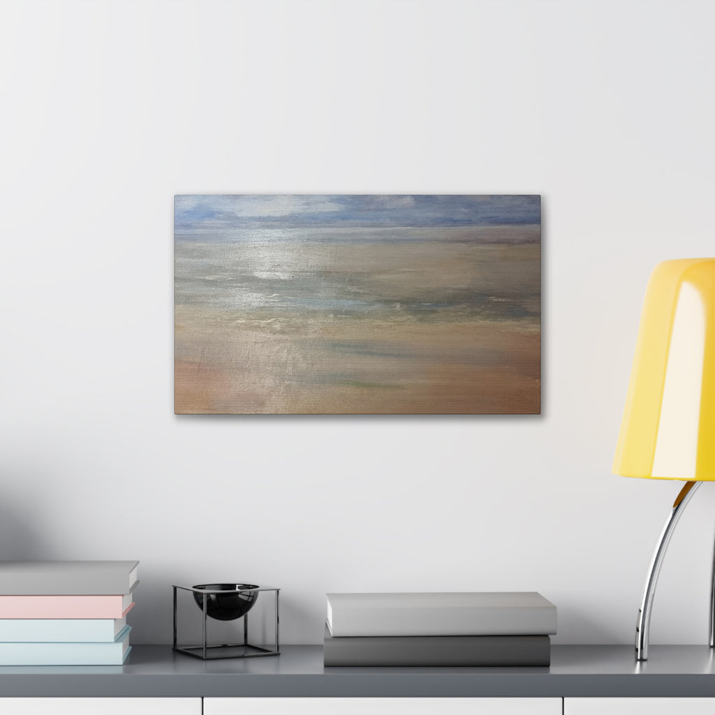 Coastal Serenity Canvas Print | Soft Seascape Wall Art | Beach Home Décor