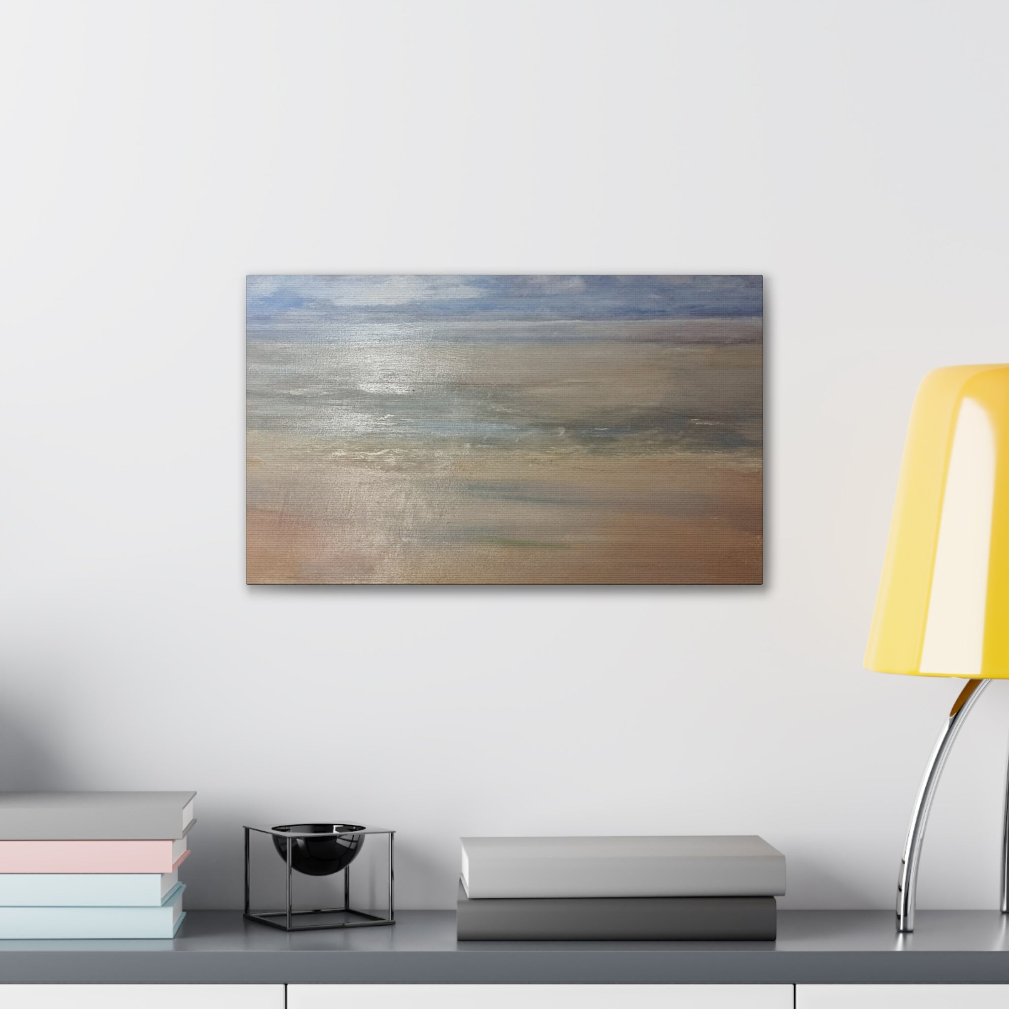 Coastal Serenity Canvas Print | Soft Seascape Wall Art | Beach Home Décor