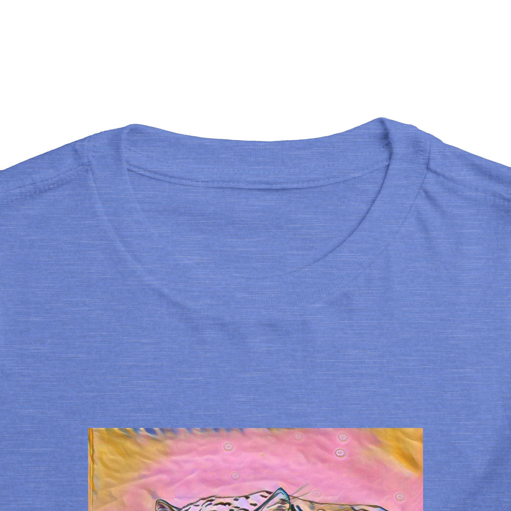 Leopard Portrait in pink Kids T-Shirt