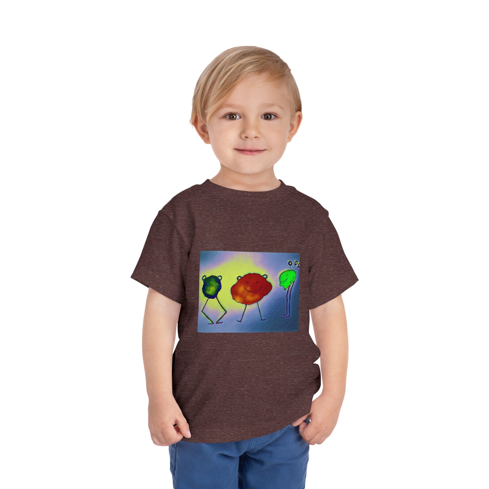 Colorful Dancing Fruit Characters Kids Shirt