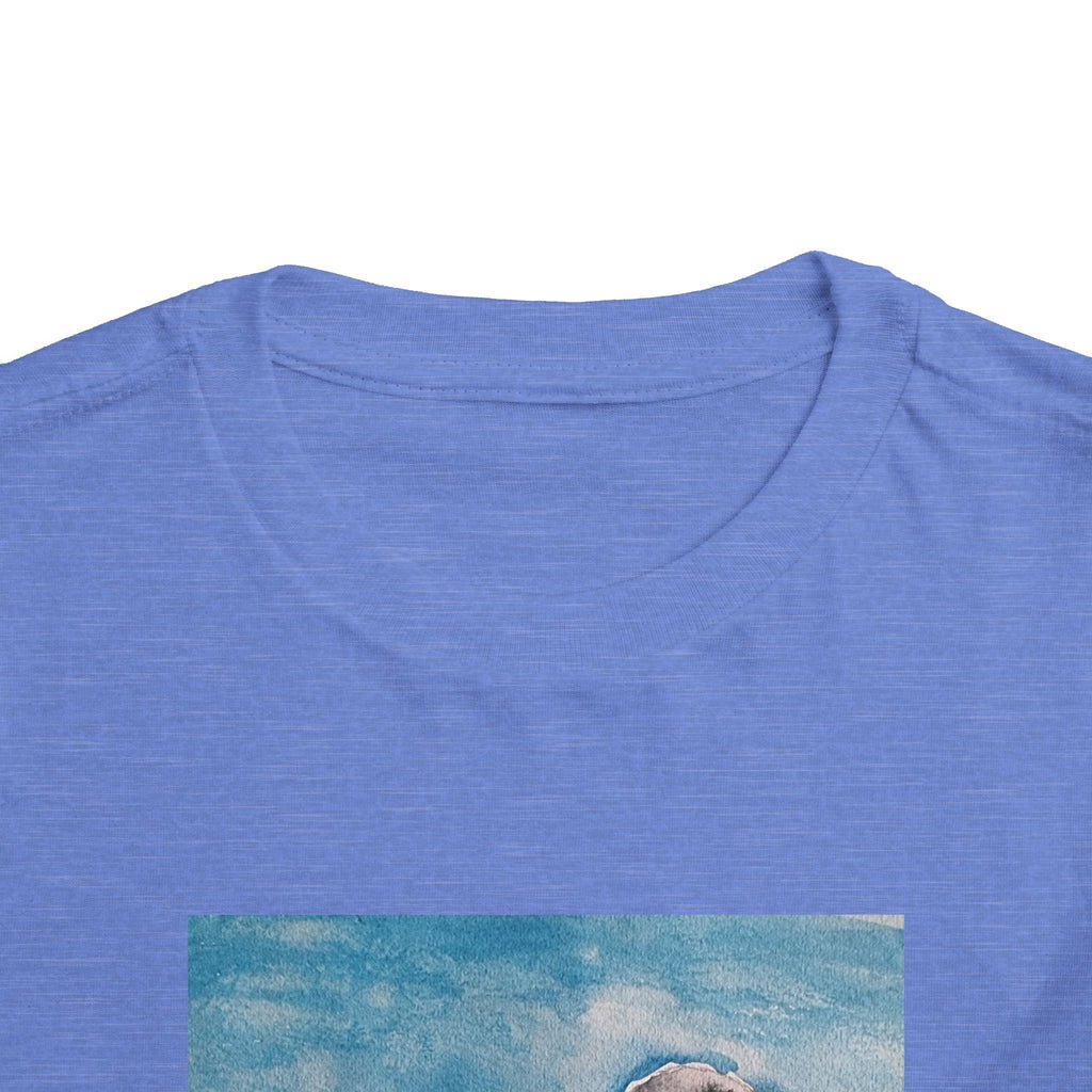 Zebra Finch Watercolor Toddler Tee