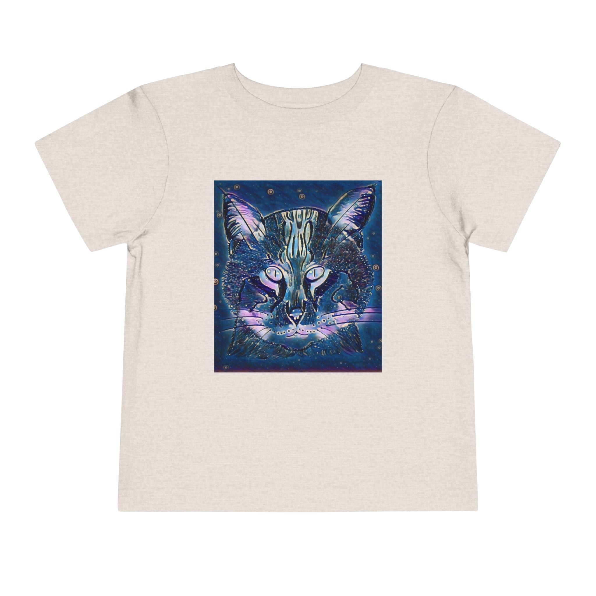 Toddler Tee — Mystical Galaxy Cat Graphic Shirt