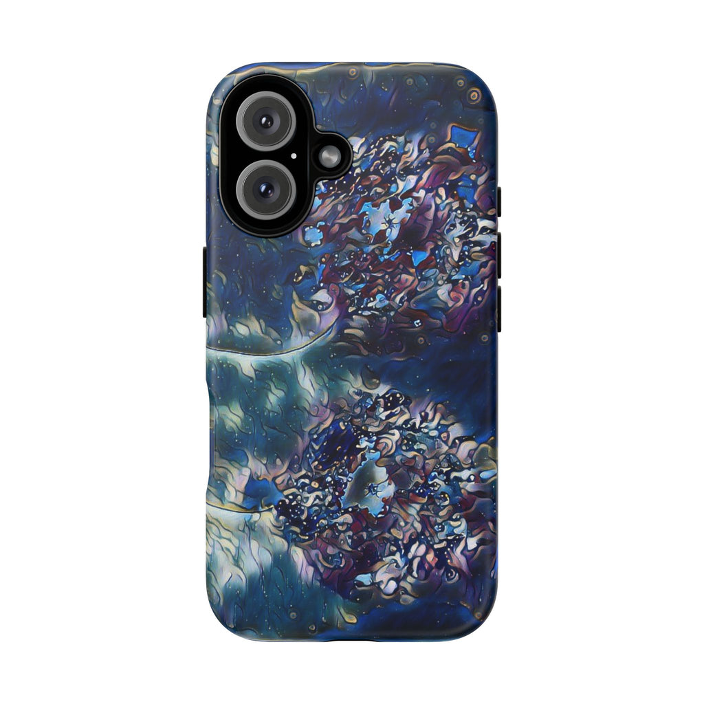 Tough Cases - Abstract Blue Floral Tough Phone Case