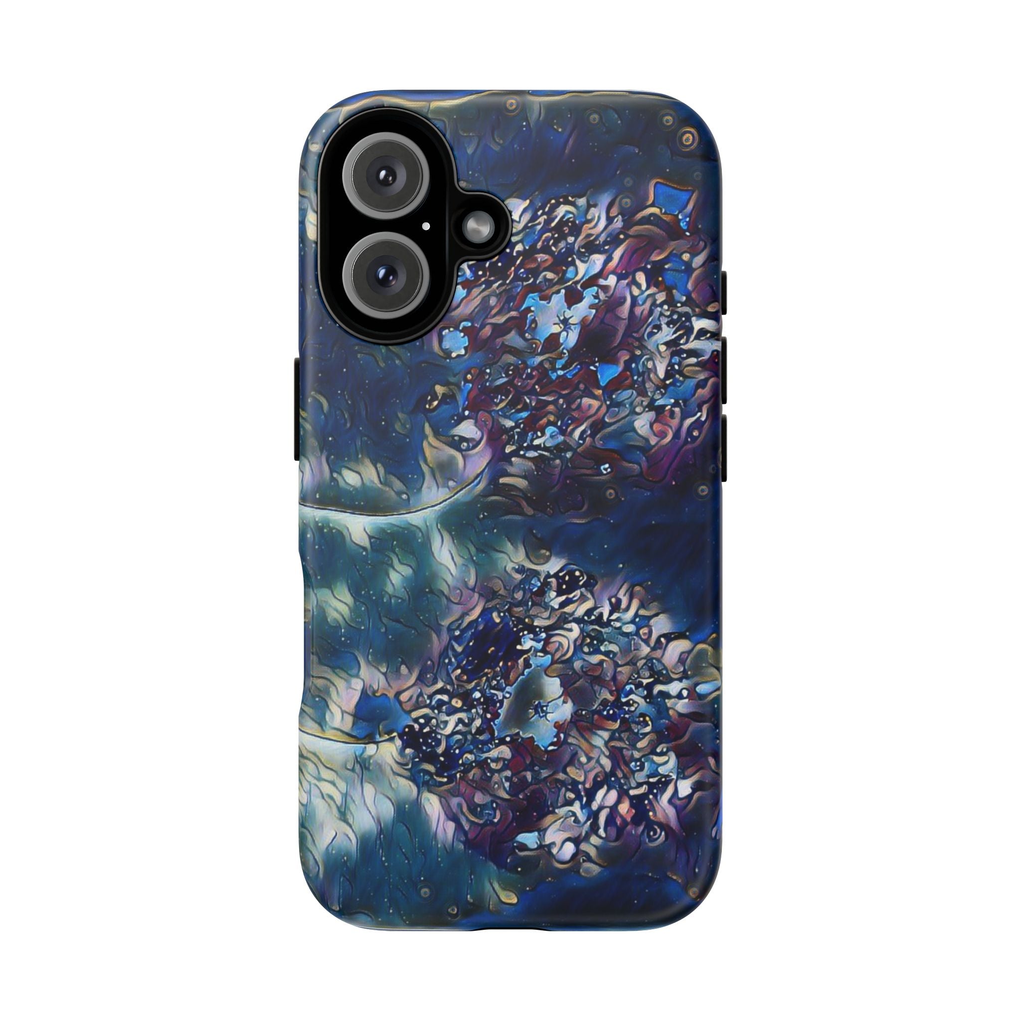 Tough Cases - Abstract Blue Floral Tough Phone Case
