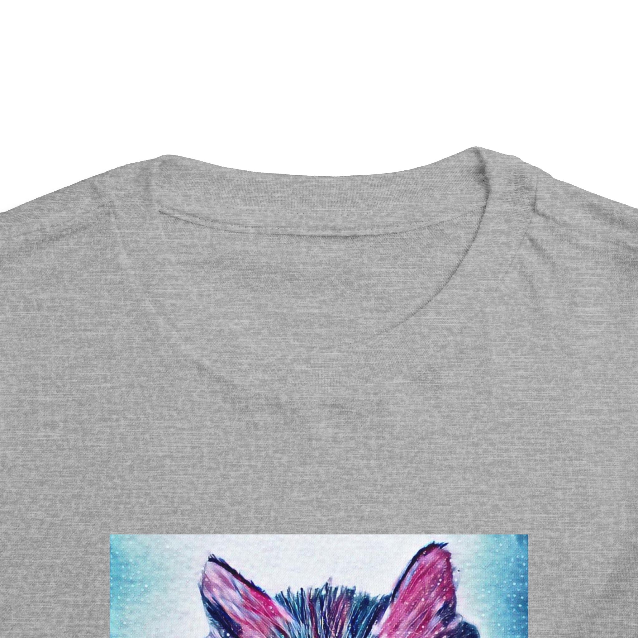 Cute Watercolor Kitten Toddler Tee