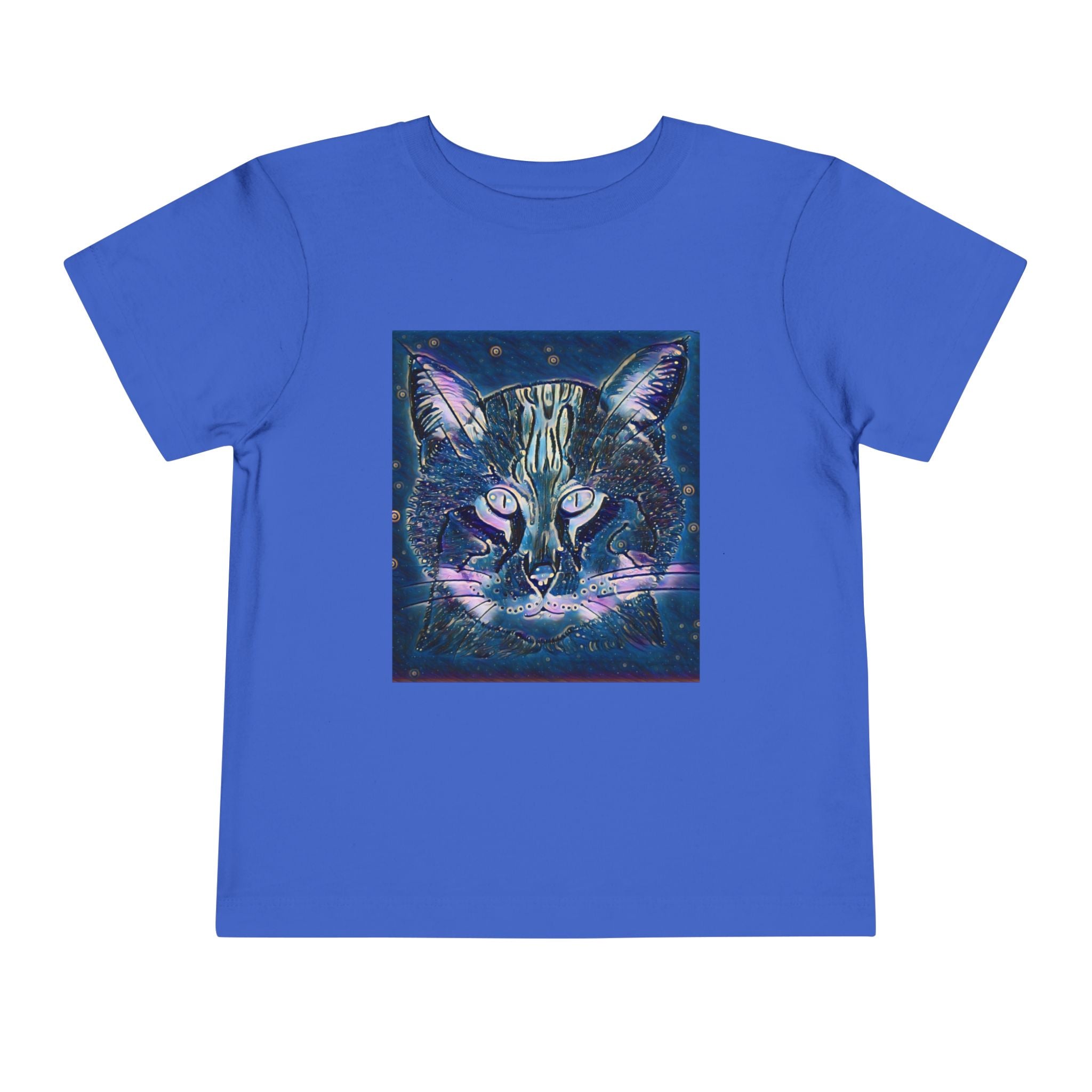 Toddler Tee — Mystical Galaxy Cat Graphic Shirt