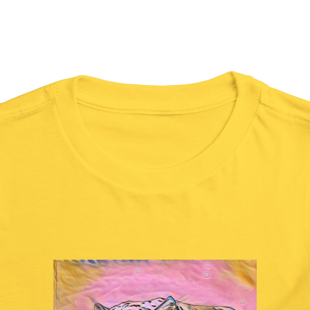 Leopard Portrait in pink Kids T-Shirt