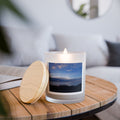 Sunset Lake Frosted Glass Candle — 11oz Scented Jar