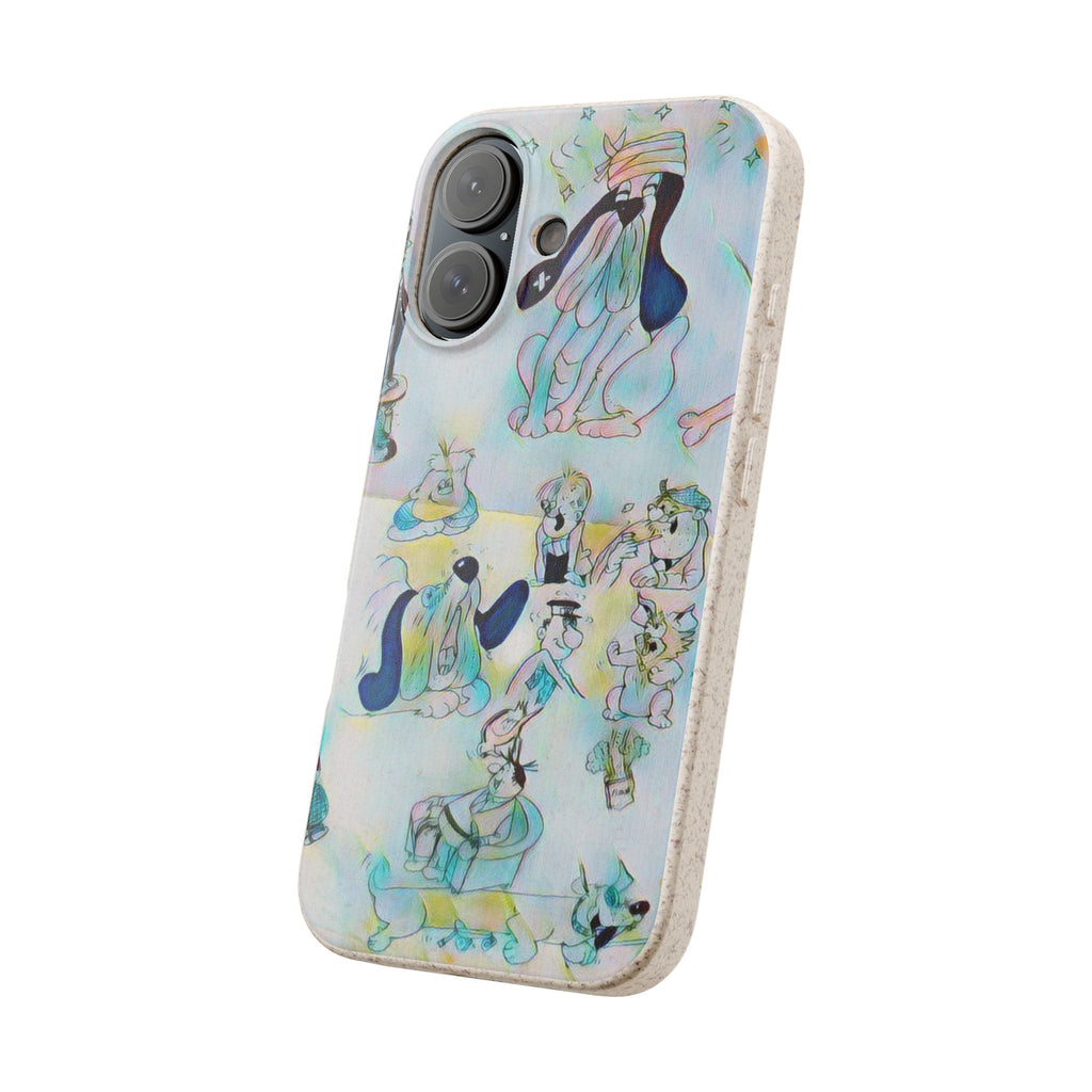 Eco-Friendly Phone Case — Pastel Whimsical Dogs Pattern (Biodegradable)