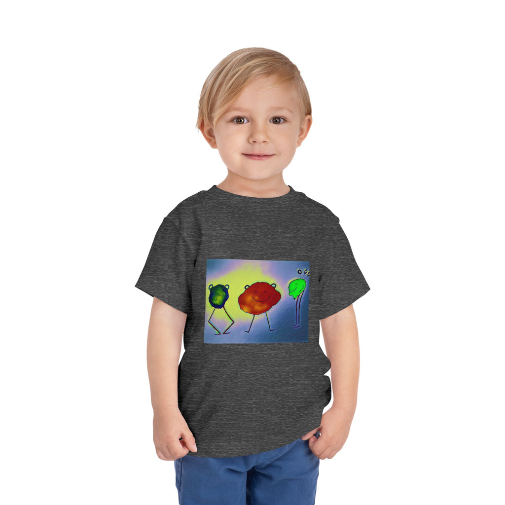 Colorful Dancing Fruit Characters Kids Shirt