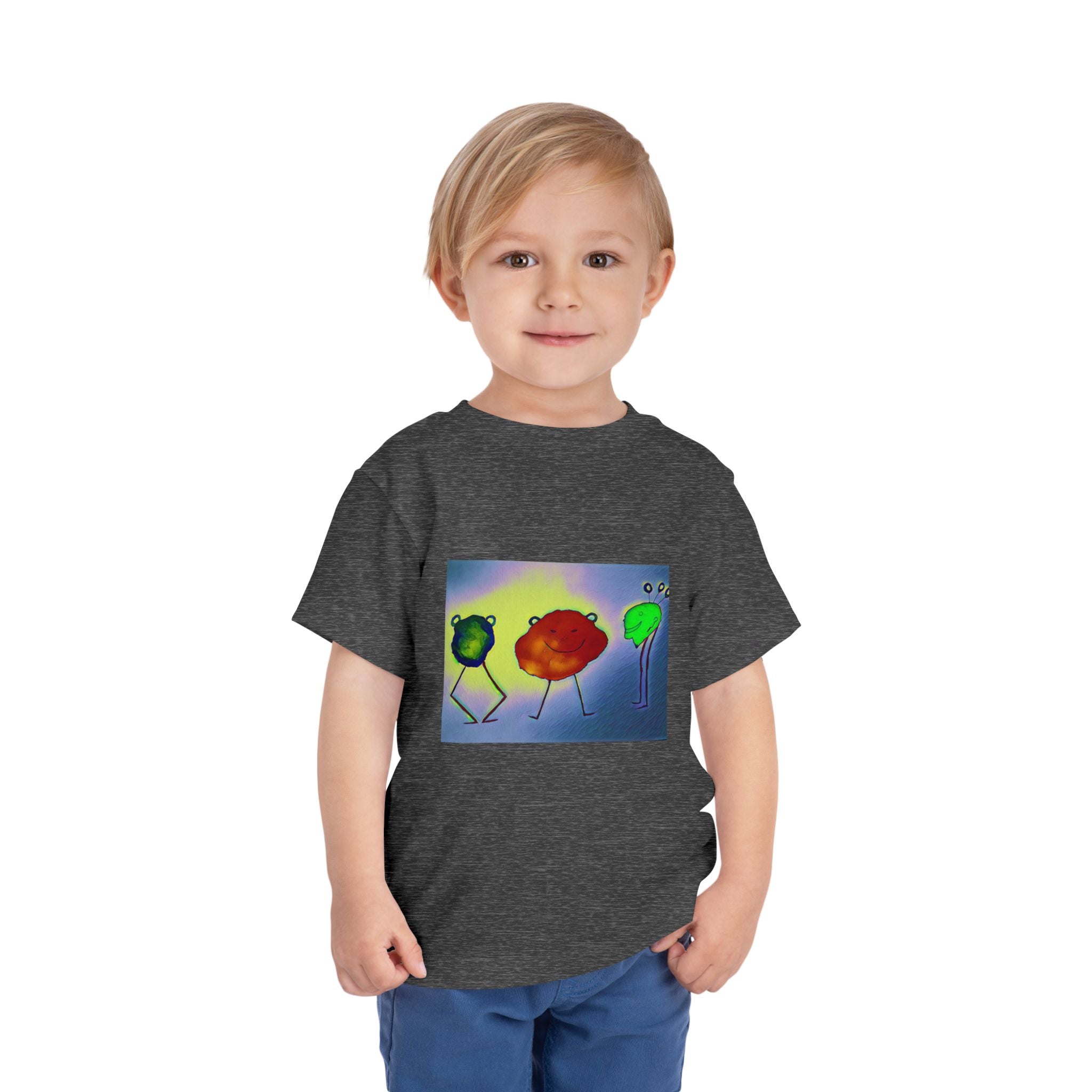 Colorful Dancing Fruit Characters Kids Shirt