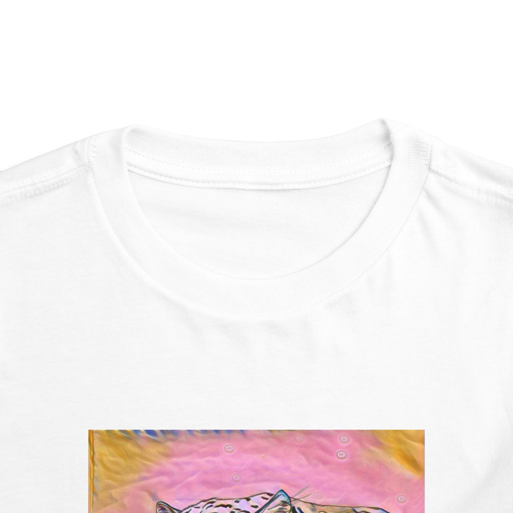 Leopard Portrait in pink Kids T-Shirt