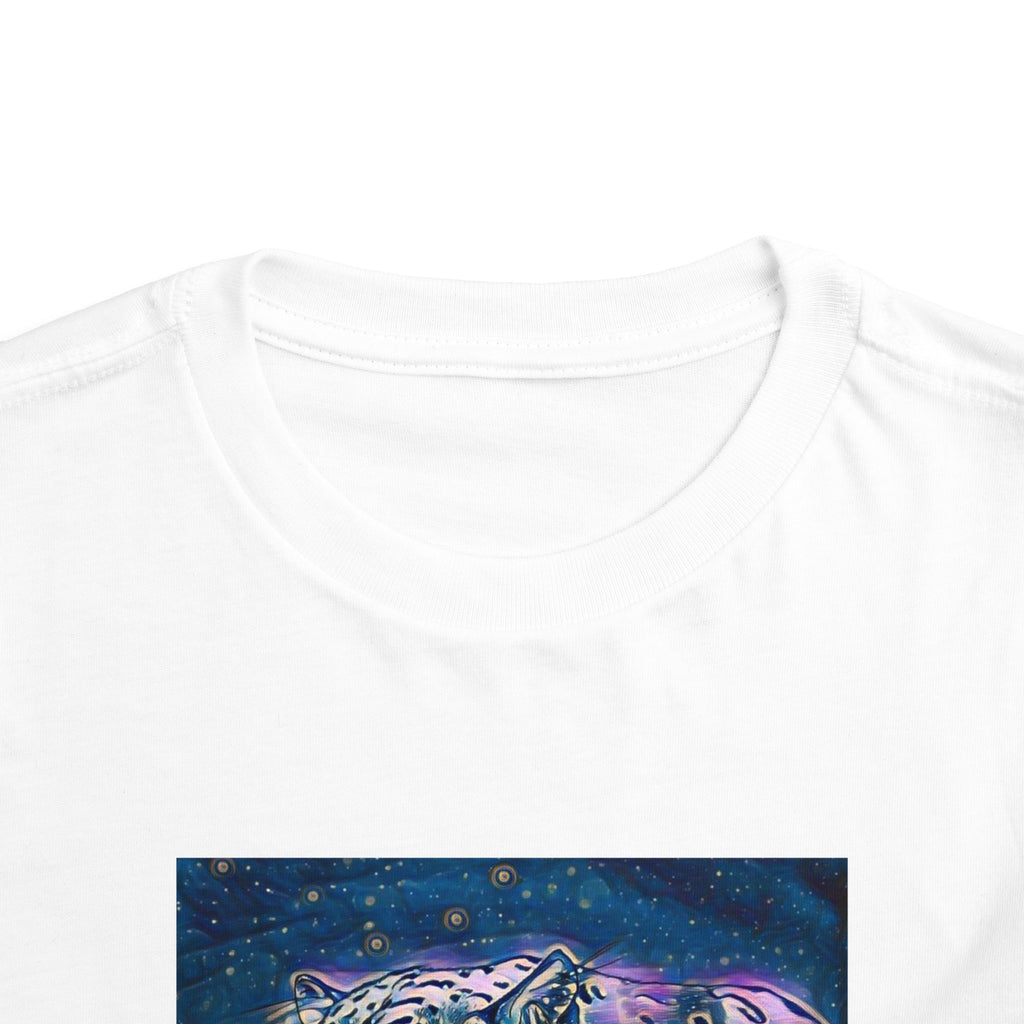 Galaxy Leopard Toddler Tee — Cosmic Animal Print Kids Shirt